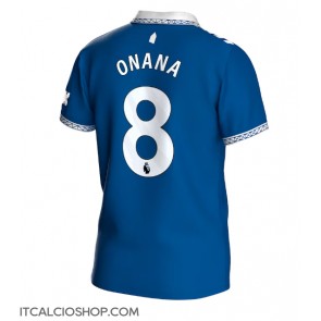 Everton Amadou Onana #8 Prima Maglia 2023-24 Manica Corta